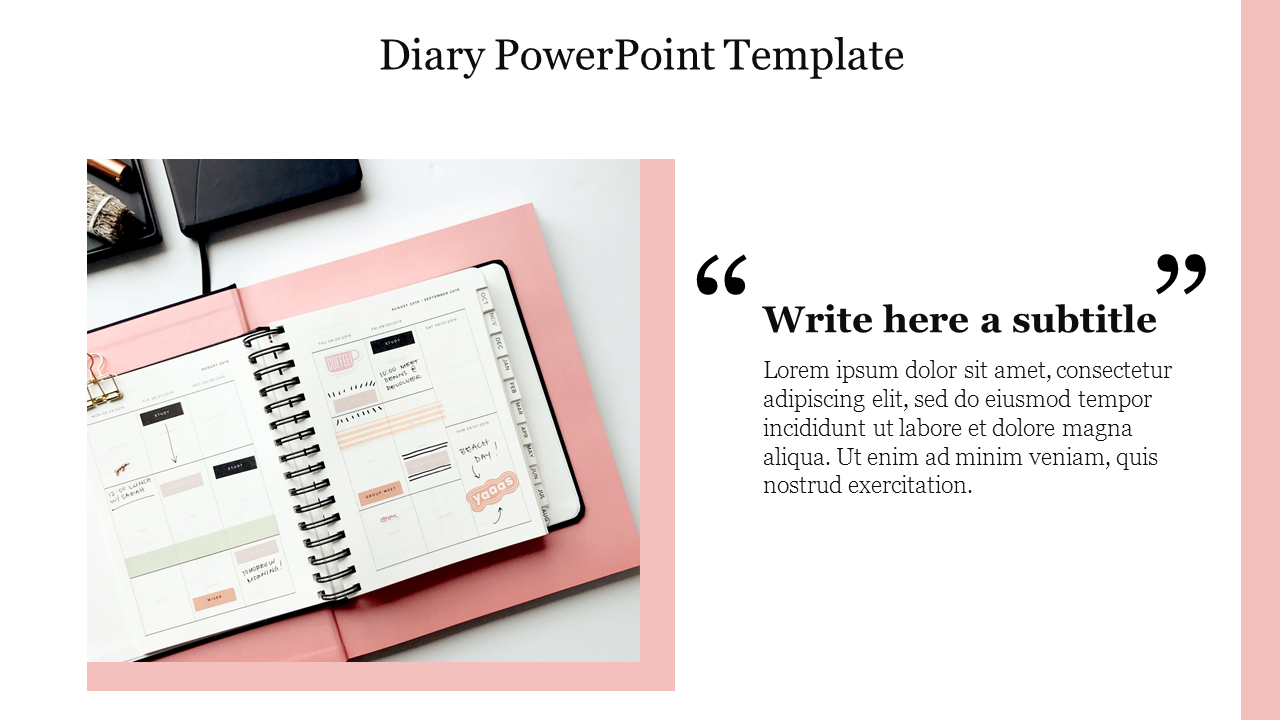 Diary PowerPoint Template